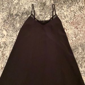 Black Silky Slip Dress